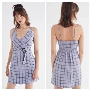 URBAN OUTFITTERS Amanda Surplice Belted Wrap Dress